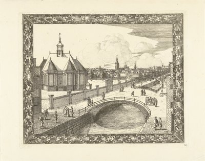 Utsikt över den nya kyrkan i Haag The New Church (titel på objekt) av Cornelis Elandts