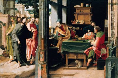 Matteus kallelse av Cornelis Engebrechtsz