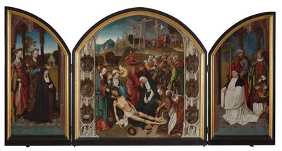 Triptyk med Kristi klagan av Cornelis Engebrechtsz.