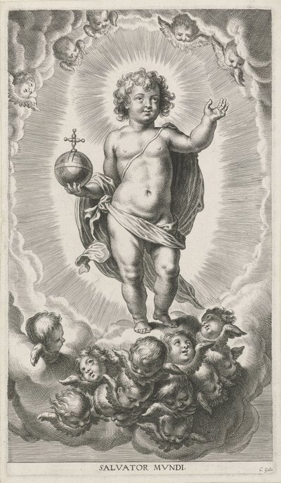Kristusbarn med orb av Cornelis Galle (I)