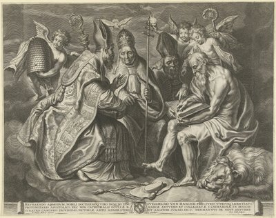 De fyra kyrkofäderna av Cornelis Galle (I)