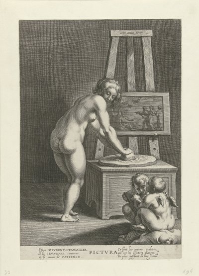 Pictura (konsten att måla) av Cornelis Galle (I)