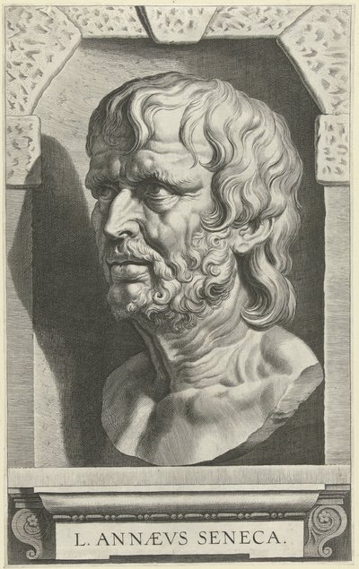 Portretbuste van Seneca av Cornelis Galle (I)