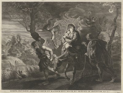 Flyg till Egypten av Cornelis Galle (I)