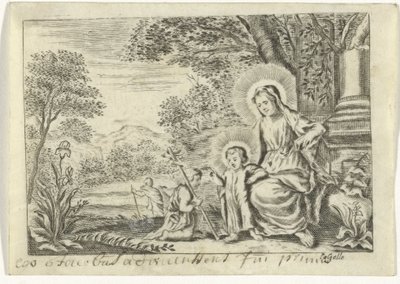 Helig familj med Johannes Döparen av Cornelis Galle (II)
