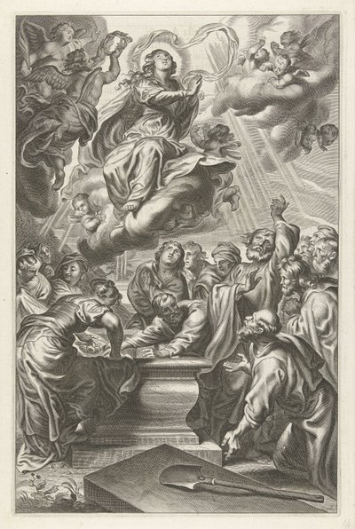 Marias antagande av Cornelis Galle (II)