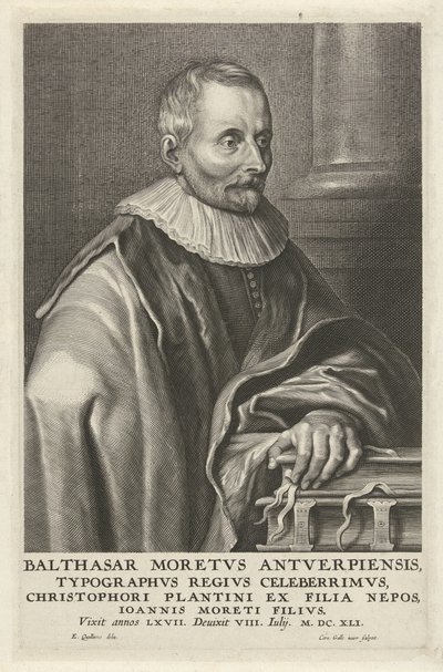 Porträtt av Balthasar Moretus av Cornelis Galle (II)