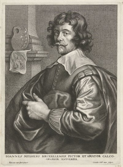 Porträtt av Joannes Meyssens av Cornelis Galle (II)