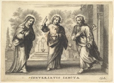 Heligt samtal. av Cornelis Galle I