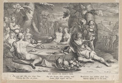 The Sinfulness of Mankind, sent 1500-tidigt 1600-tal. av Cornelis Galle I