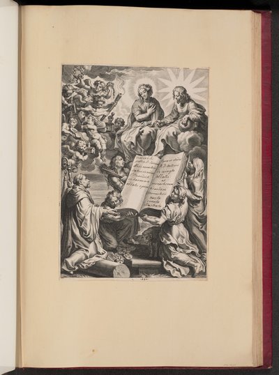 Titelsida för Louis Blosius, Opera av Cornelis Galle I after Sir Peter Paul Rubens