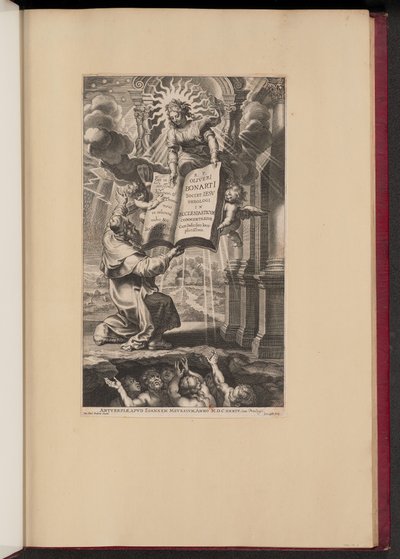 Titelsida för Olivier Boonaerts "In Ecclesiasticvm Commentarivs..." av Cornelis Galle I after Sir Peter Paul Rubens