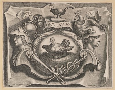 Vinjett för titelsidan för Martinus Bonacina, Opera Omnia av Cornelis Galle I after Sir Peter Paul Rubens