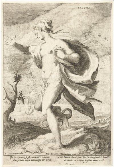Tactvs (titel på objekt) Five Senses (serietitel) av Cornelis Jacobsz. Drebbel