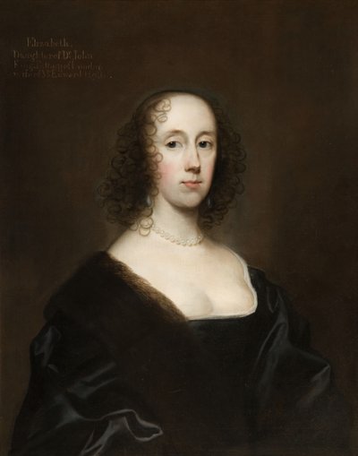 Porträtt av Elizabeth Holte no King, 1636. av Cornelis Janssens van Ceulen