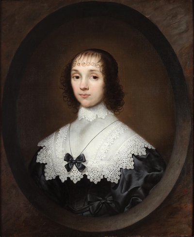 Porträtt av Lady Waterpark av Cornelis Janssens van Ceulen