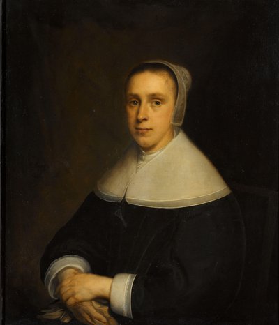 Porträtt av Elisabeth Vervoorn (1617-57) Porträtt av Elisabeth Vervoorn (1617-73), hustru till Johan van Someren av Cornelis Jonson van Ceulen (I)