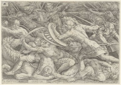 Slaget vid Abraham mot Kedorlaomer av Cornelis Massijs