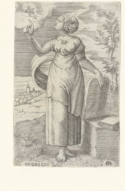 Visdom Cognicio (titel på objekt) Dygderna (serietitel) av Cornelis Massijs