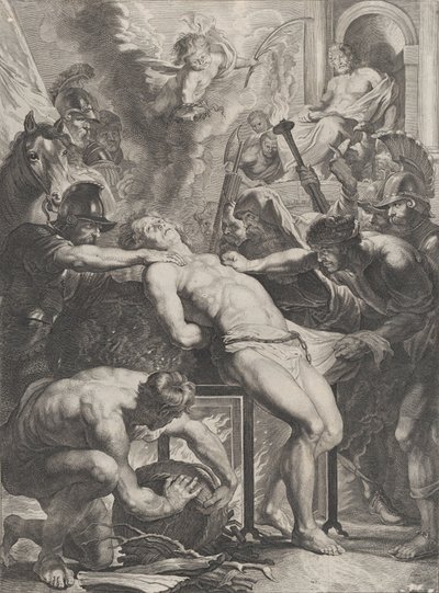 The Martyrdom of St Lawrence, ca. 1640-70. av Cornelis Meyssens.