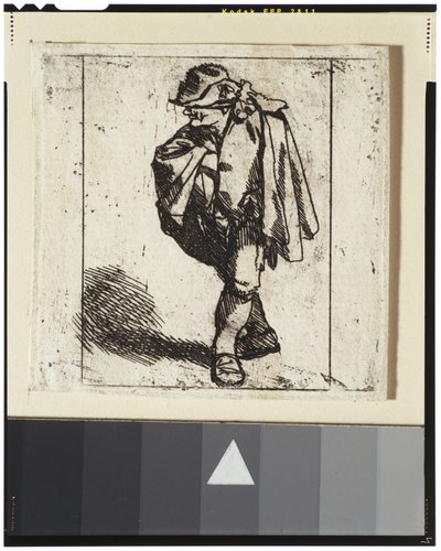Man med en hand in i sin dubblett av Cornelis Pietersz Bega