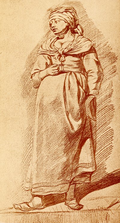 Studie på en holländsk bonde av Cornelis Pietersz Bega
