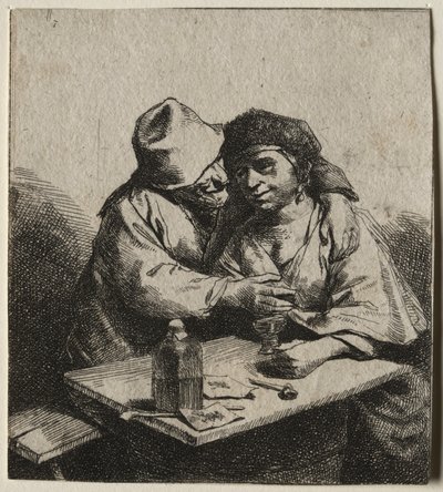 Det amorösa paret. av Cornelis Pietersz Bega