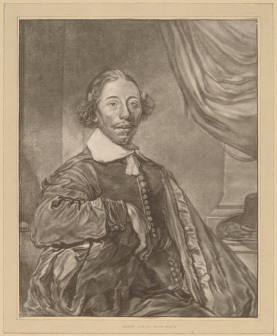 Porträtt av en sittande man av Cornelis Ploos van Amstel