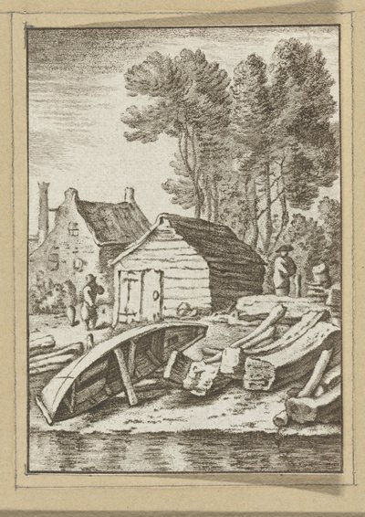 Schuitenmakerswerf Tryck (serietitel) av Cornelis Ploos van Amstel