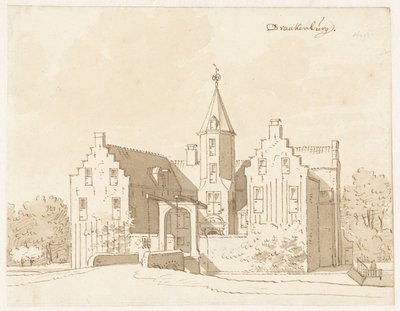 Slott Drakenburg nära Baarn av Cornelis Pronk (possibly)
