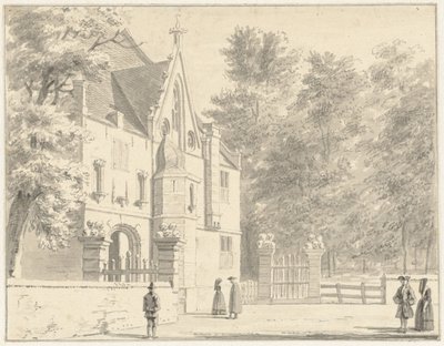 Bakre delen av Grote Kerk i Edam av Cornelis Pronk