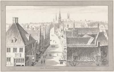 Hoogstraat i Rotterdam av Cornelis Pronk