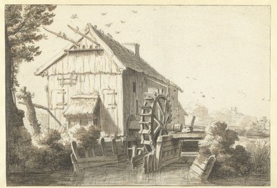 vattenkvarn av Cornelis Saftleven (attributed to)