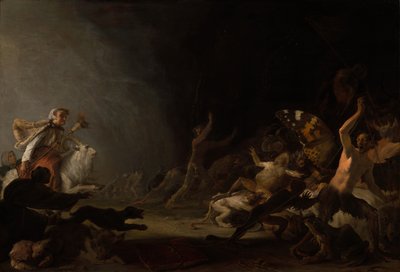 En häxsabbat, ca. 1650. av Cornelis Saftleven