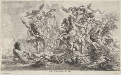 Allegory op de vrede Triumph of Peace (titel på objekt) av Cornelis Schut (I)