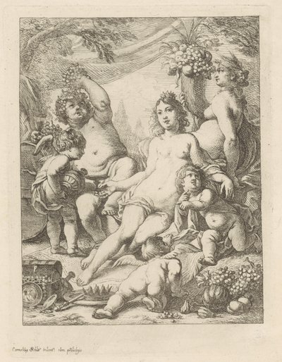 Bacchus, Venus och Ceres. av Cornelis Schut (I)