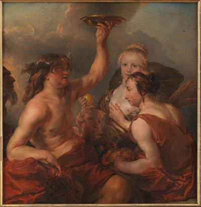 Bacchus, Ceres och Venus av Cornelis Schut