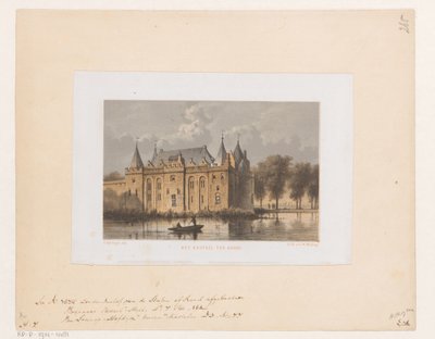 Slottet i Gouda Castle ter Goude (titel på objekt) av Cornelis Springer