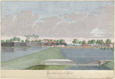 Utsikt över Colombo från landning De Beer (...) Castle Colombo van de Beer (titel på objekt) av Cornelis Steiger