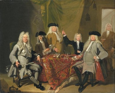 Inspektörerna vid Collegium Medicum av Cornelis Troost