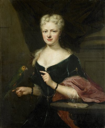 Porträtt av Maria Magdalena Stavenisse, hustru till Jacob de Witte av Elkerzee, rådman i Zierikzee av Cornelis Troost
