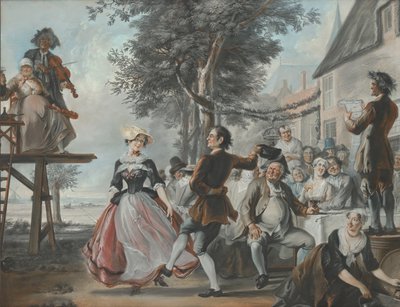 Kloris och Roosjes bröllop av Cornelis Troost