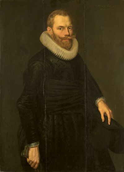 Porträtt av Dirck Hasselaer av Cornelis Van der Voort