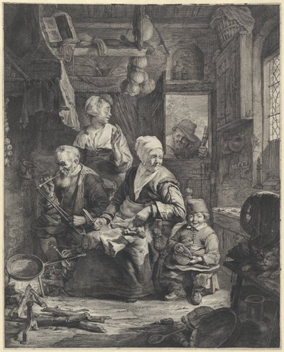 Pannkaksbagare av Cornelis Visscher (II)