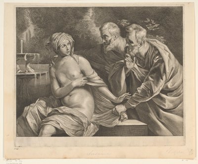 Susanna en de äldre Chelations (serietitel) av Cornelis Visscher (II)