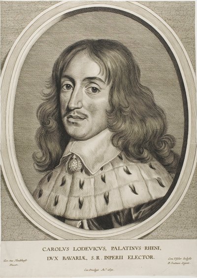 Charles Louis, greve Palatine, från Effigies Variae av Cornelis Visscher