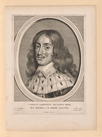 Charles Louis, greve Palatine, från Effigies Variae... av Cornelis Visscher