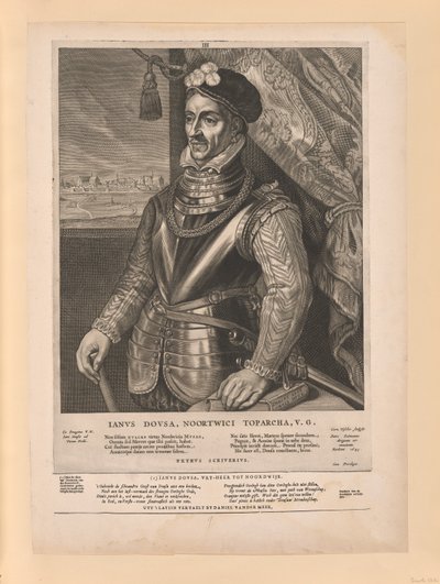 Jan van der Does, från Quatuor Personae av Cornelis Visscher