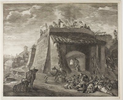 Lime-Kiln, från Cabinet Reynst av Cornelis Visscher