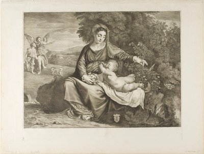 Madonna och barn av Cornelis Visscher